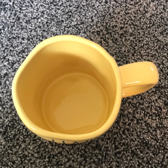 RARE! Rae Dunn yellow HAPPY SPRING ceramic mug - Picture 4 of 5